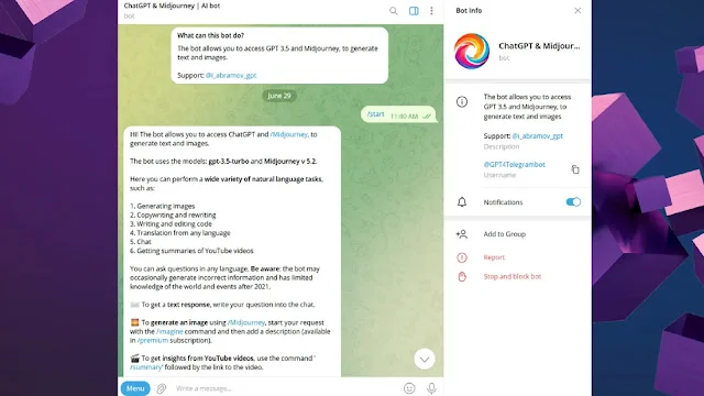 ChatGPT 3.5 Telegram Bot
